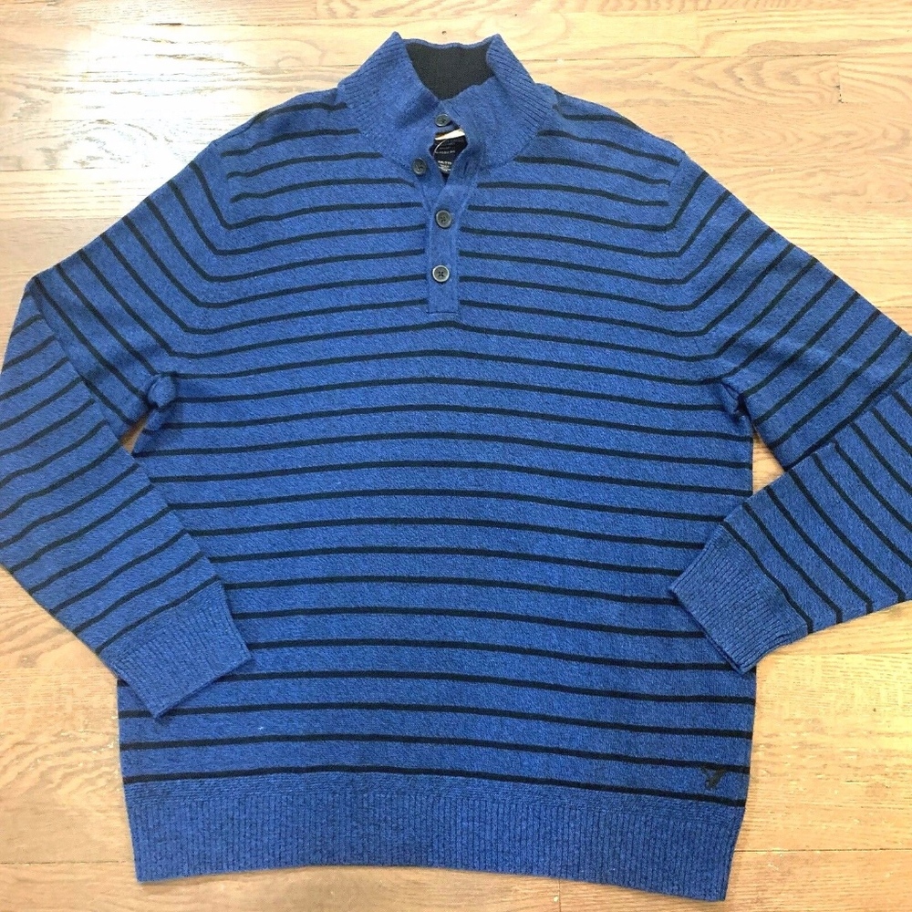 Mens American Eagle Sweater 2XL Striped Pullover